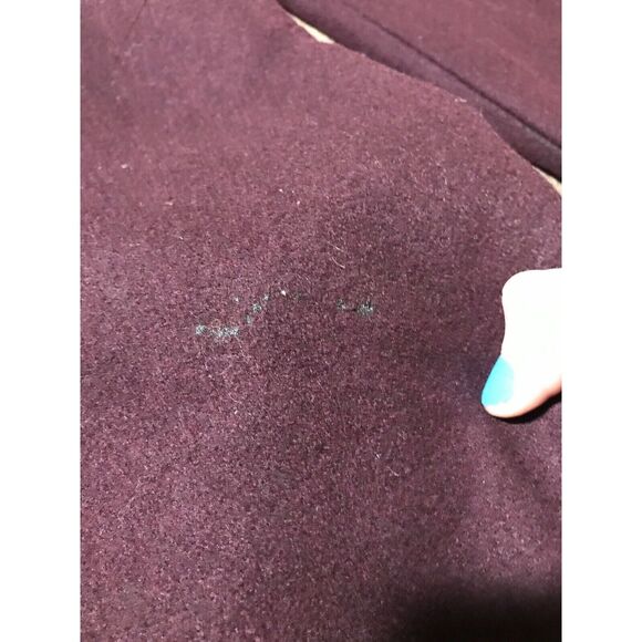 NEW NWT Michael Kors (red) Burgundy Double Breasted Wool Swing Coat Sz 14 xl - Picture 9 of 12